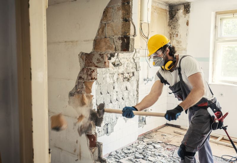 Kitchen Wall Demolition in Bergen County, NJ